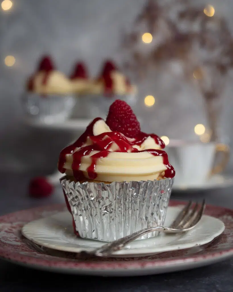 Vegan Raspberry Trifle Cupcake