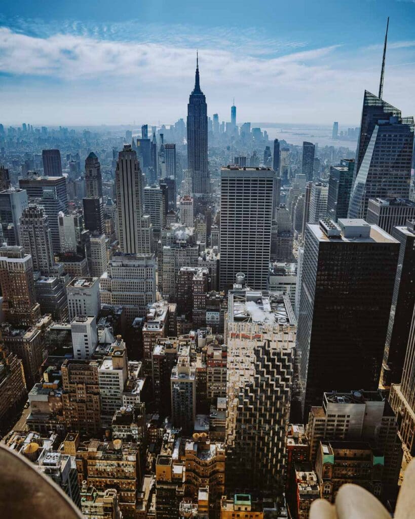 A view of the New York City skyline