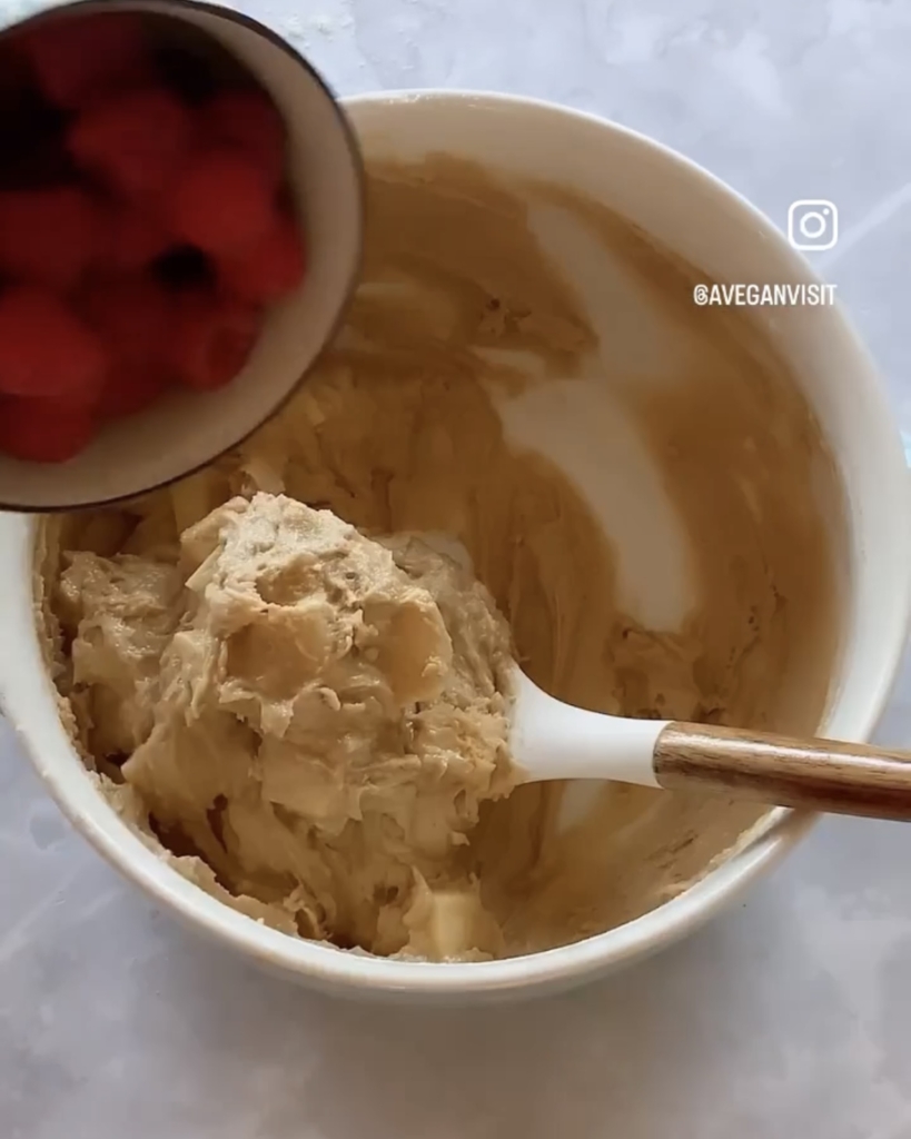 Blondie batter in a mixing bowl