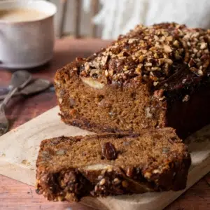 Fully Loaded Banana Bread with a Nutty Pecan Crumble (Gluten Free) 2 sq