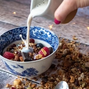Chocolate and Cranberry Granola 5 Sq