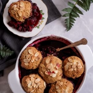 Peach and Blackberry Cobbler 2 Sq