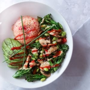 Del Campo Wok Rice With A Coconut Peanut Butter Sauce Sq