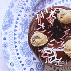 Epic AF Chocolate Cookie Dough Doughnuts Sq