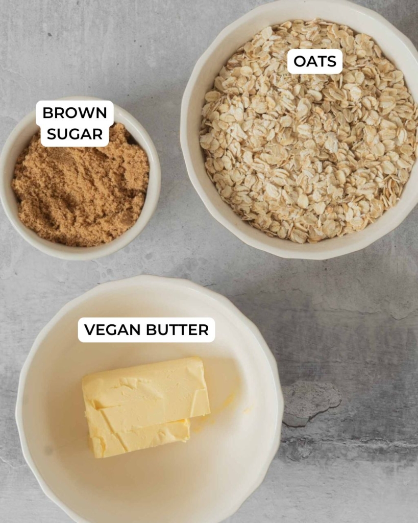Ingredients in bowls on a table