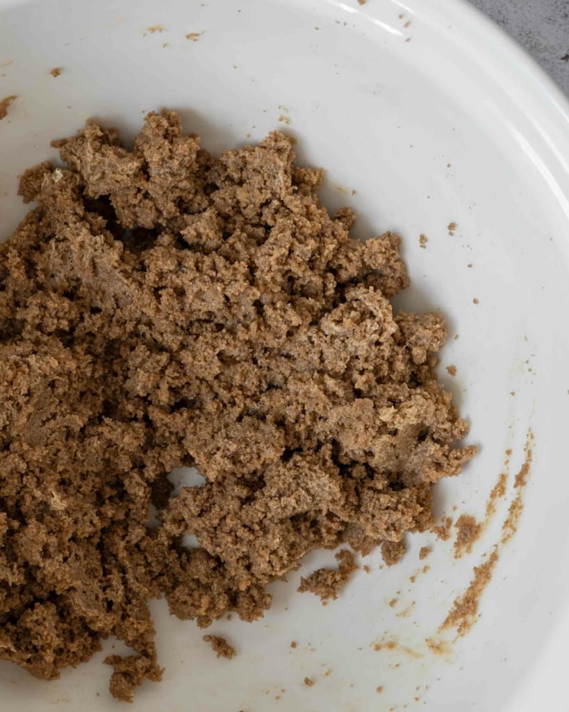 Cake pop mixture in a large mixing bowl