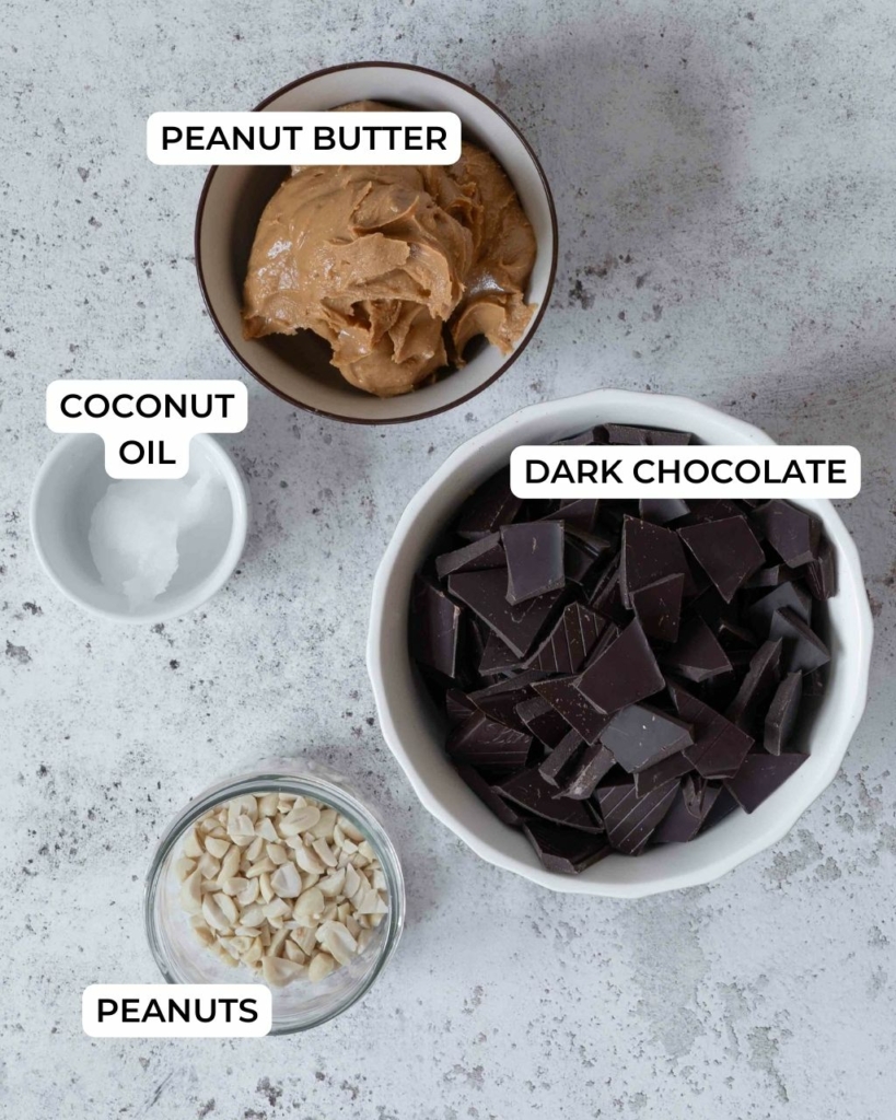 Ingredients in bowls
