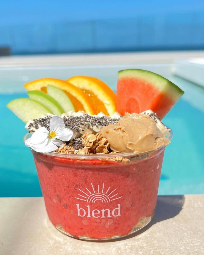 A colourful smoothie bowl from Blend Smoothie Bar