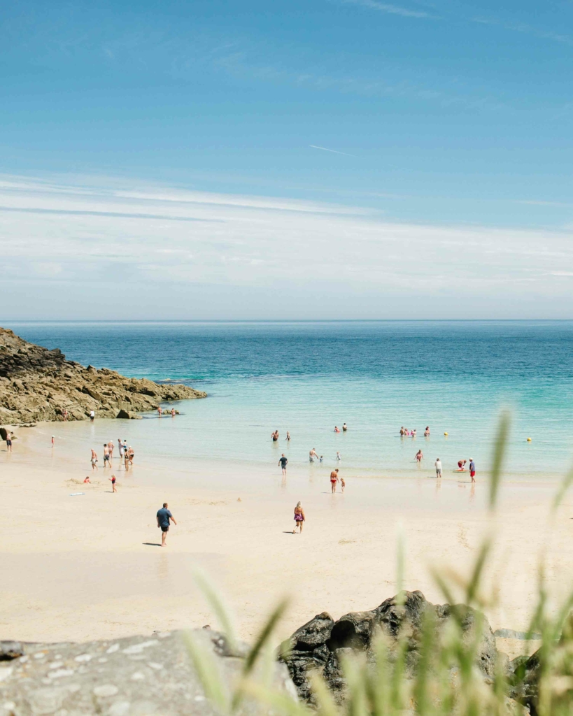 A beautiful sandy beach in St Ives, Cornwall