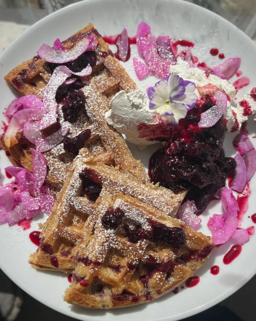 Blueberry waffles