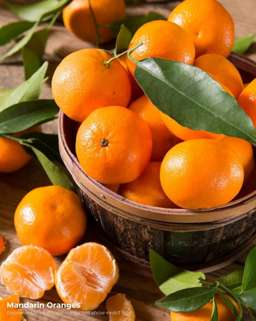 Mandarin oranges - a popular fruit that starts with m