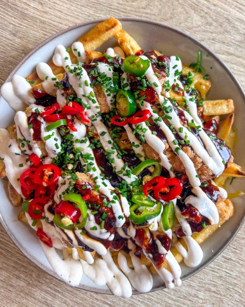 Loaded fries from Rosie's Kitchen in Bude