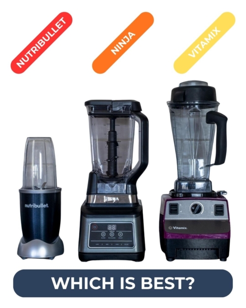 Nutribullet, Ninja and Vitamix blenders side by side - which is better?