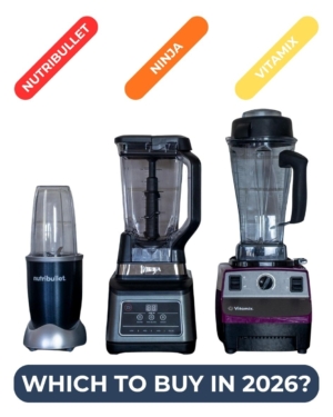Nutribullet, Ninja and Vitamix blenders side by side - which is better?