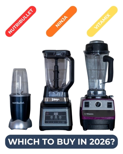 Nutribullet, Ninja and Vitamix blenders side by side - which is better?