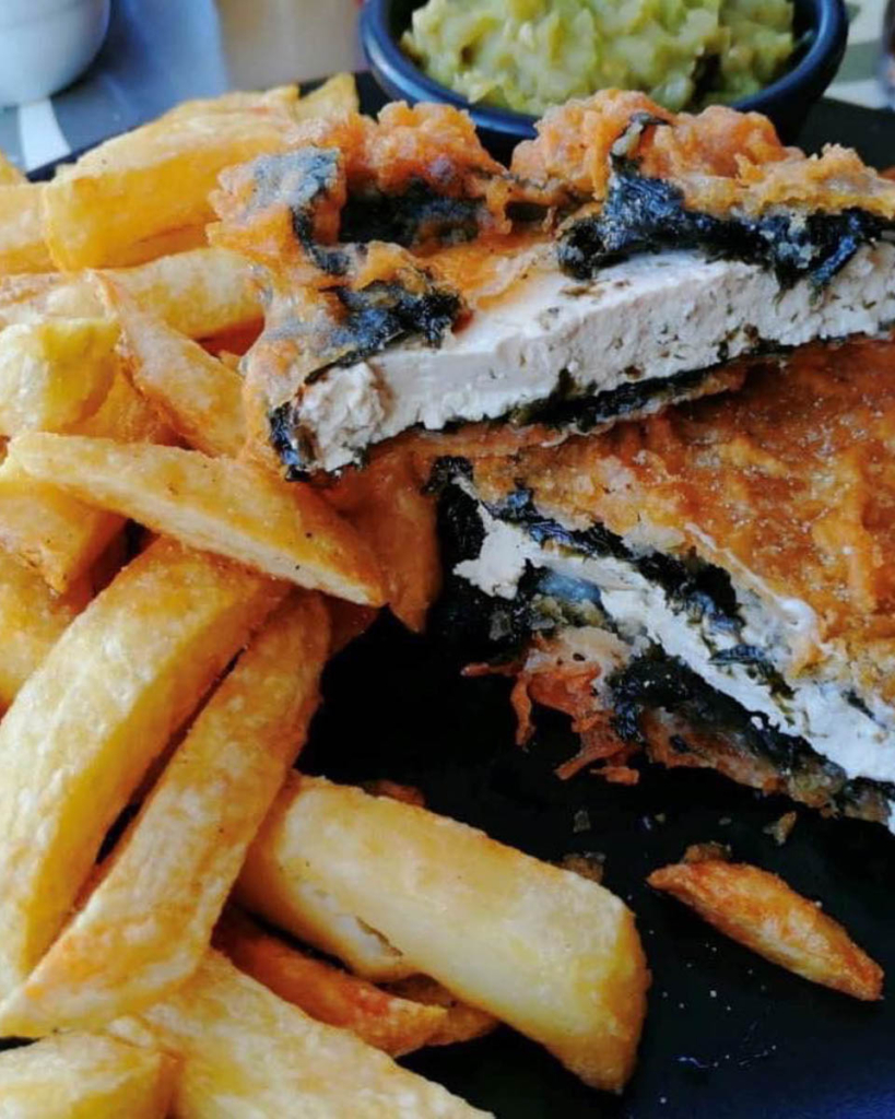 Vegan 'fish' and chips