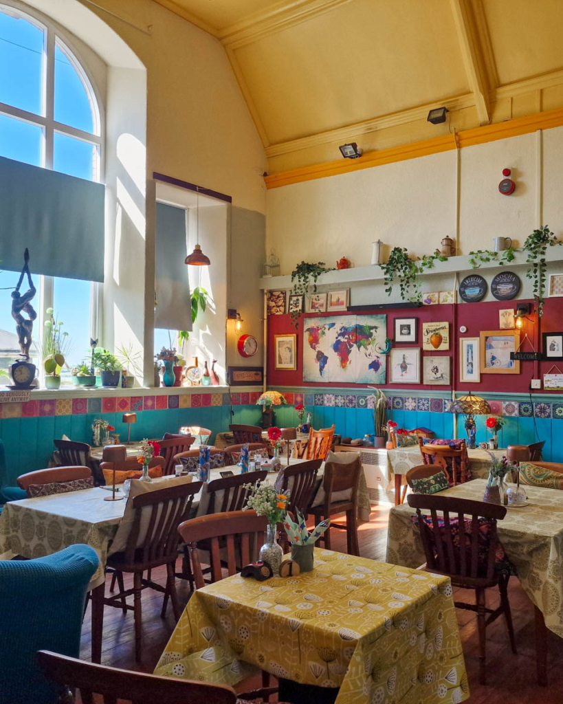 A colourful vegetarian cafe in Liskeard
